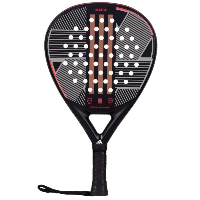 Adidas Match 3.3 Black/Red 2024 — pala de pádel Adidas
