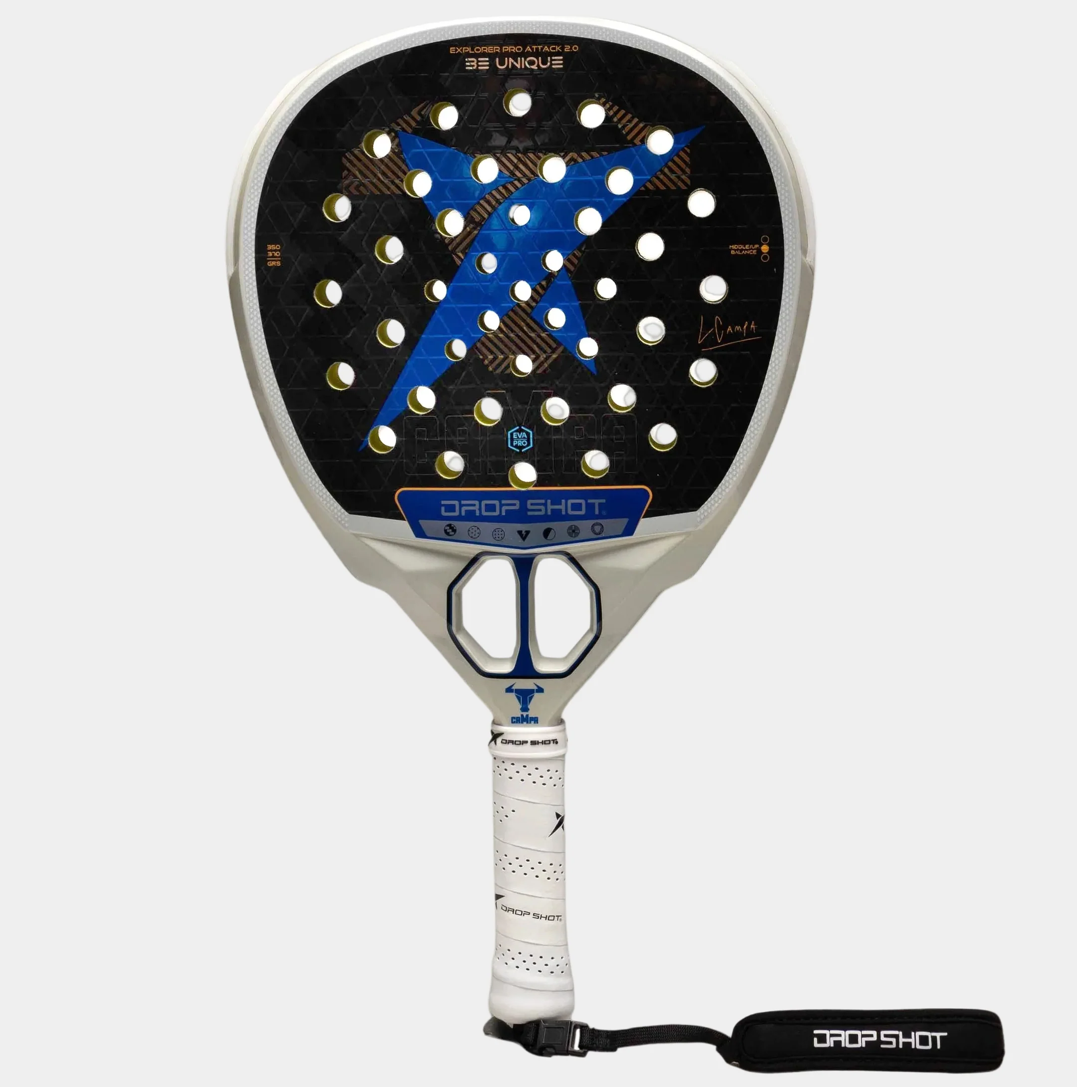 Drop Shot Explorer Pro Attack 2.0 2026 Lucas Campagnolo — pala de pádel Drop Shot