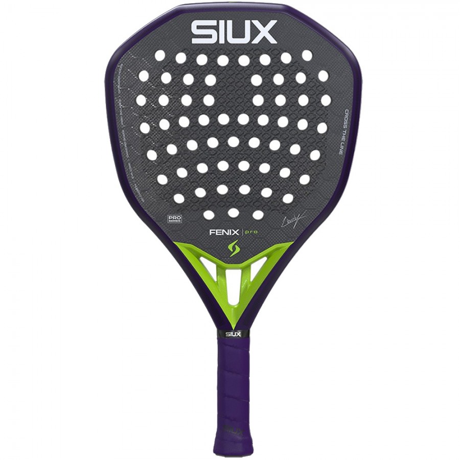 Siux Fenix Pro Glow Purple 2026 Leo Ausburger — pala de pádel Siux