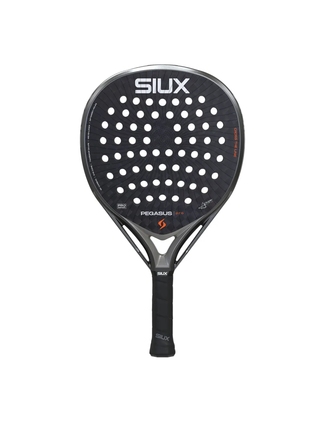 Siux Pegasus Pro Storm Grey 2026 — pala de pádel Siux
